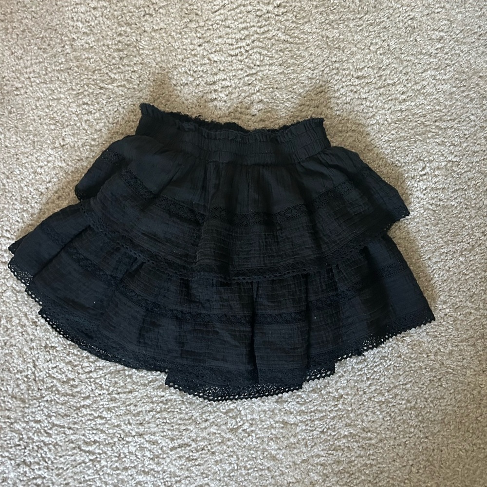 Black Aerie ruffle skirt